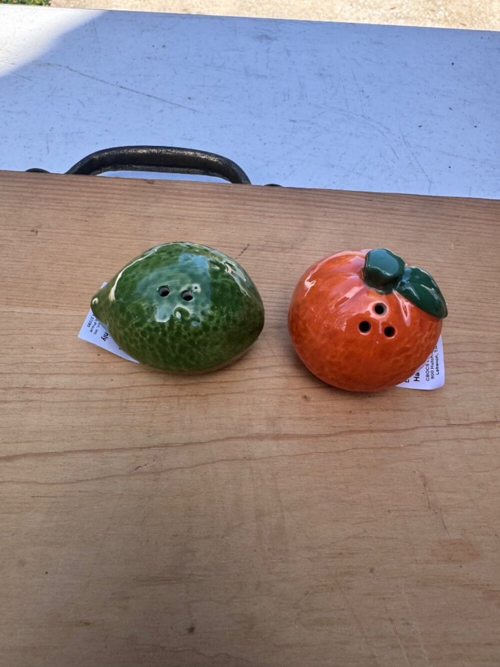 Cracker Barrel Lime Orange Citrus Salt Pepper Shakers Set New With Tags - Picture 2 of 5
